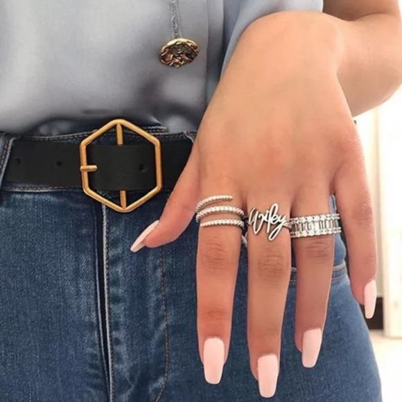 NEW 925 STERLING SILVER THREE CIRCLE RING, CUTE RING, SHINY RING. - Picture 2 of 5